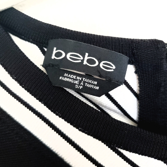 Bebe black and white stripe bandage - Picture 3 of 7